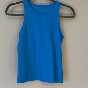 Lululemon Swifty Tech Athletica Vibrant Blue Racerback Tank Top Size 4 Like New